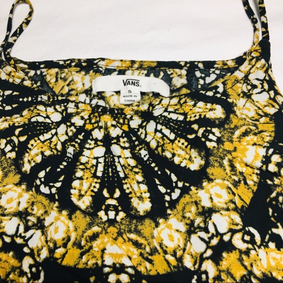 VANS YELLOW AND BLACK ABSTRACT DRESS - Picture 7 of 8